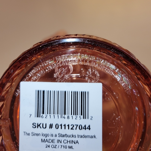 🎄LAST ONE🎄NEW Starbucks 2021 Holiday Jeweled Rose Gold Cold Cup - Picture 2 of 3